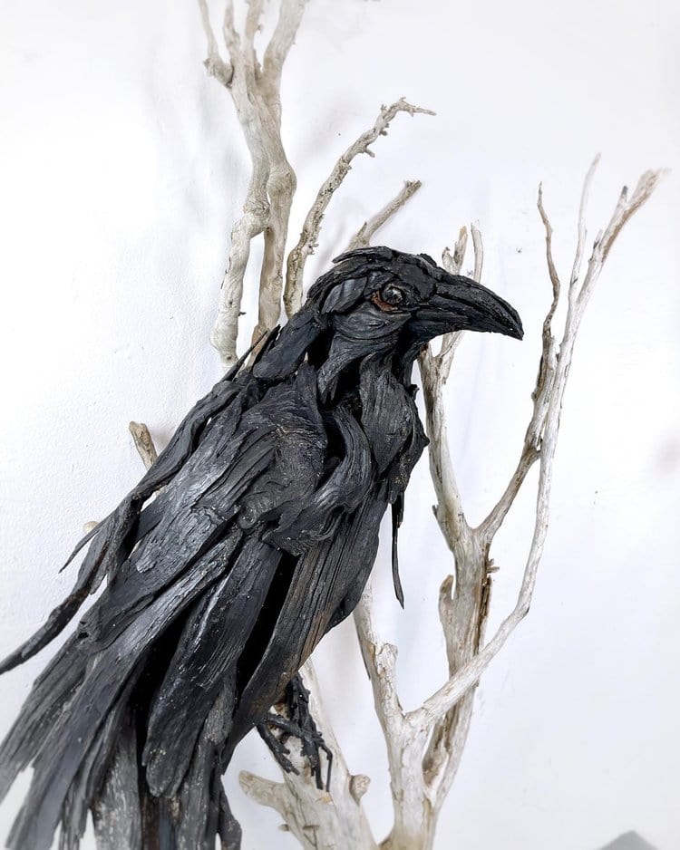 Dalyn Berryman sculpture Lone Raven Art Works Gallery
