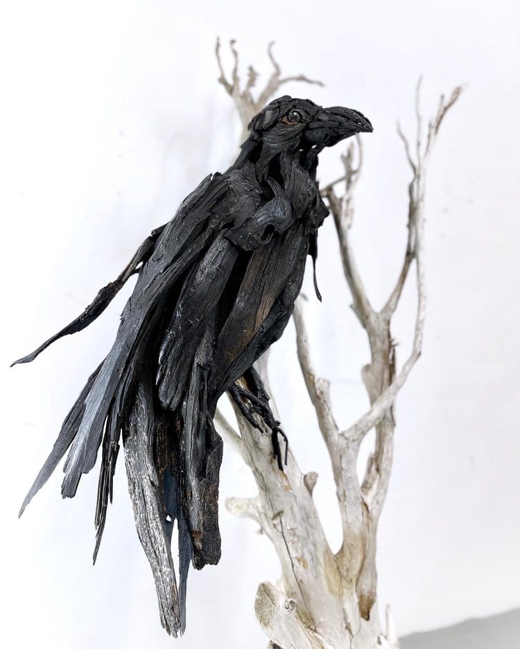 Dalyn Berryman sculpture Lone Raven Art Works Gallery