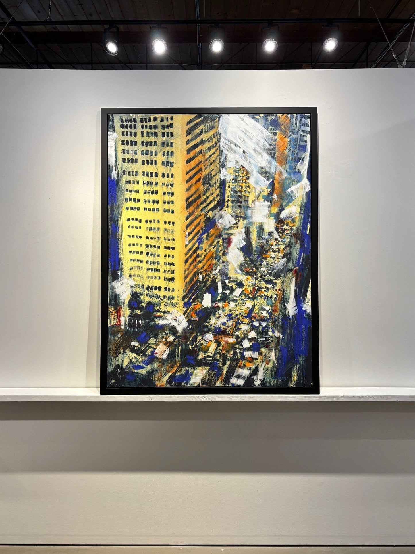 David Antonides painting Clarified, framed Art Works Gallery