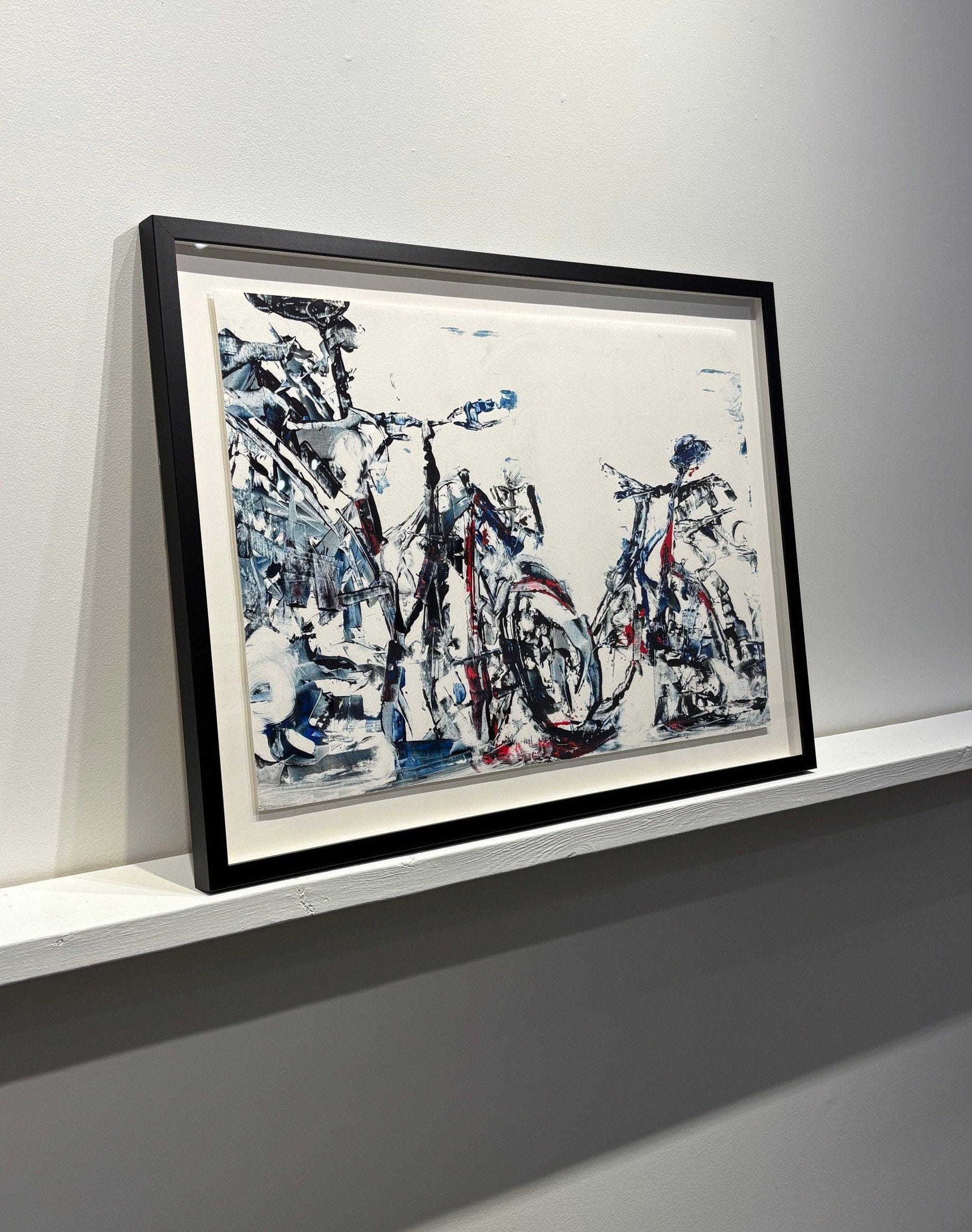 David Antonides painting Cyclic 2 1362P, framed Art Works Gallery