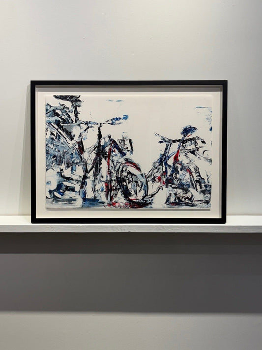 David Antonides painting Cyclic 2 1362P, framed Art Works Gallery