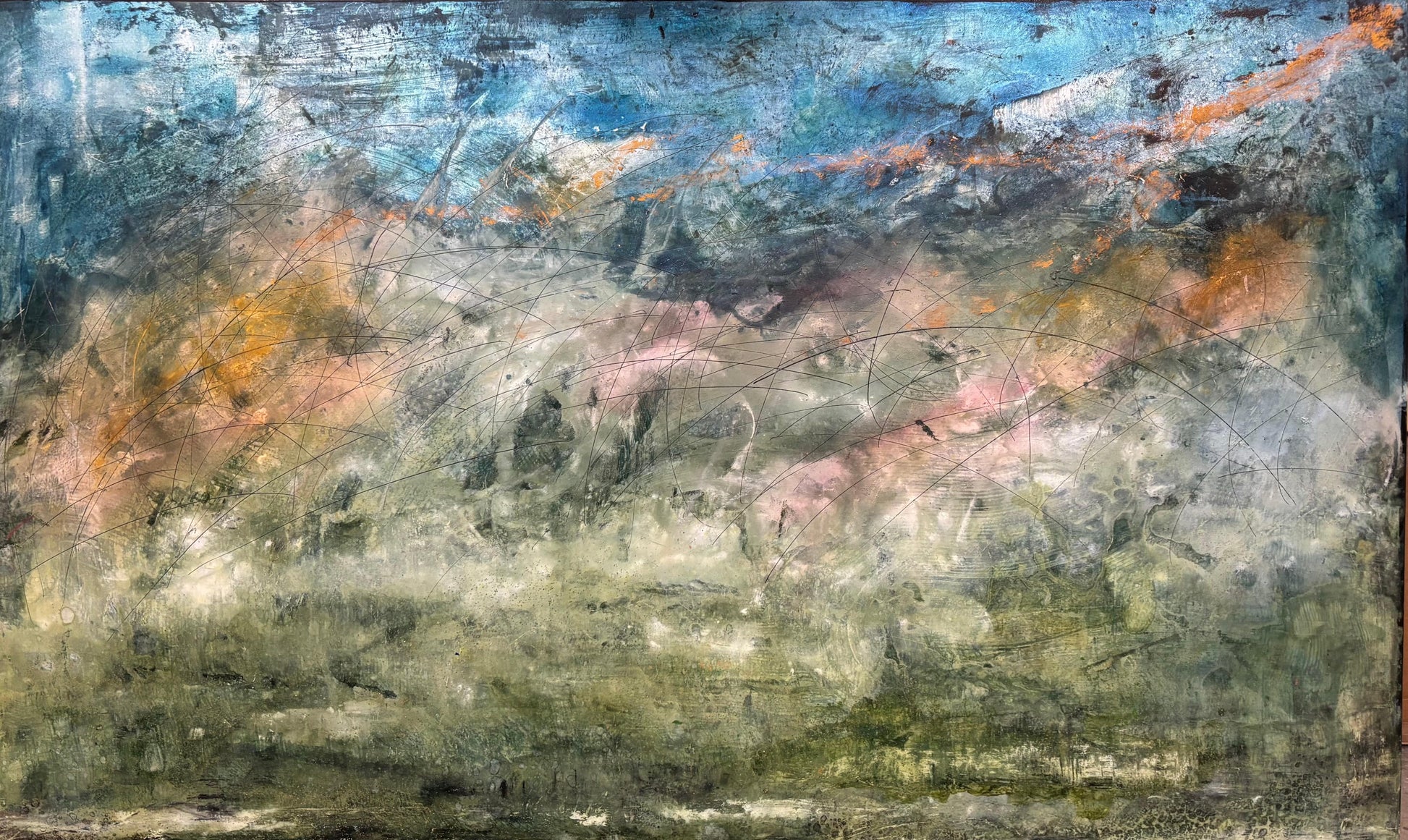 David Graff painting At War with the Mystics #1085 Art Works Gallery