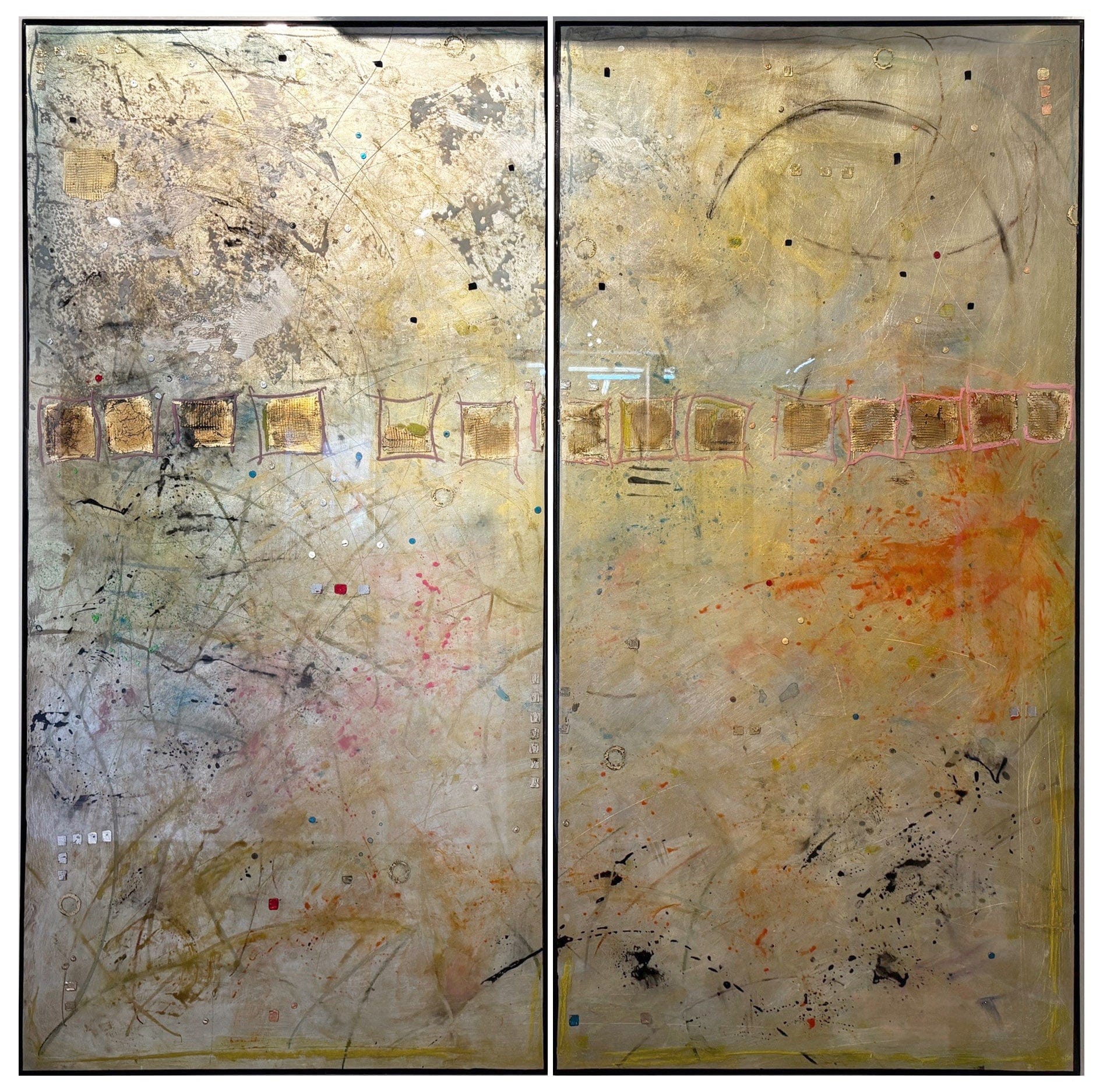 David Graff painting Crazy For Lovin' You Diptych Art Works Gallery