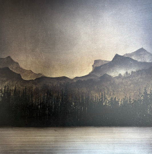 David Graff painting Untitled 1054 (Mountain) Art Works Gallery