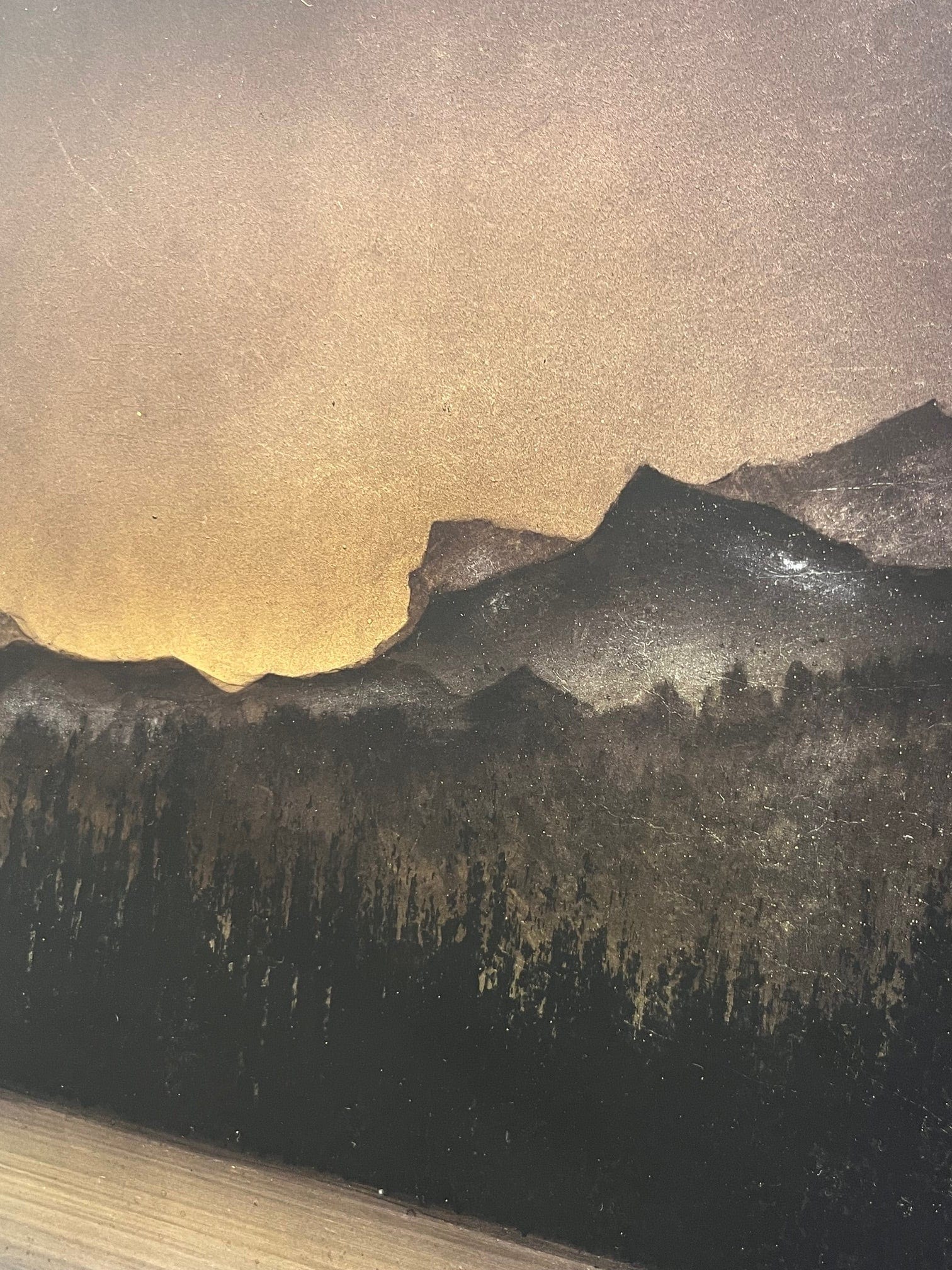 David Graff painting Untitled 1054 (Mountain) Art Works Gallery