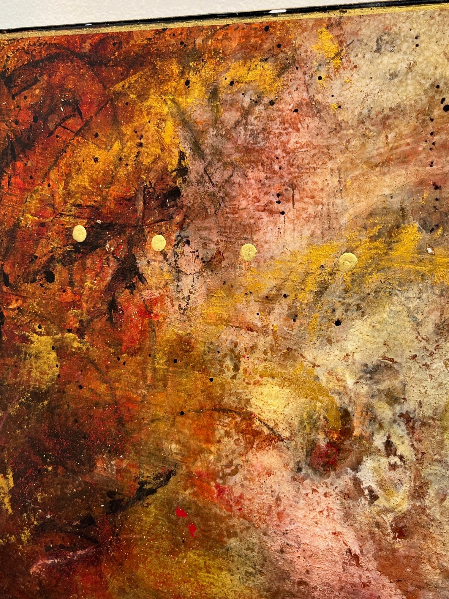 David Graff painting Untitled 1101 (Red) Art Works Gallery