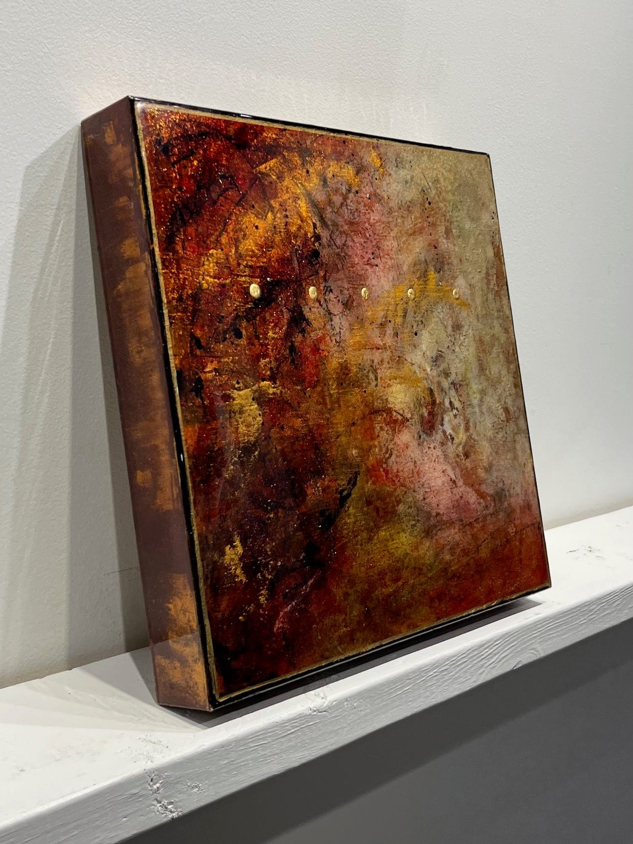 David Graff painting Untitled 1101 (Red) Art Works Gallery
