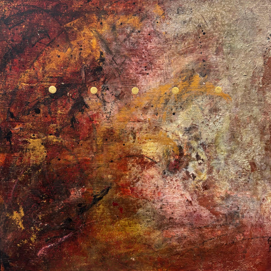 David Graff painting Untitled 1101 (Red) Art Works Gallery