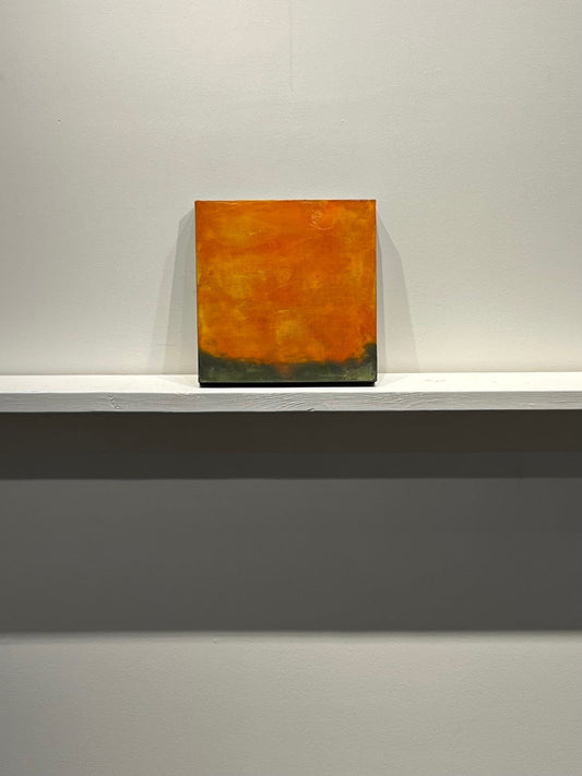 Debra Van Tuinen painting Alizarin Orange Sky Art Works Gallery