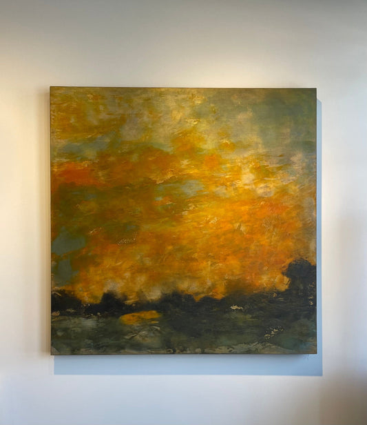 Debra Van Tuinen painting Morning Light -  Italian Landscape Art Works Gallery