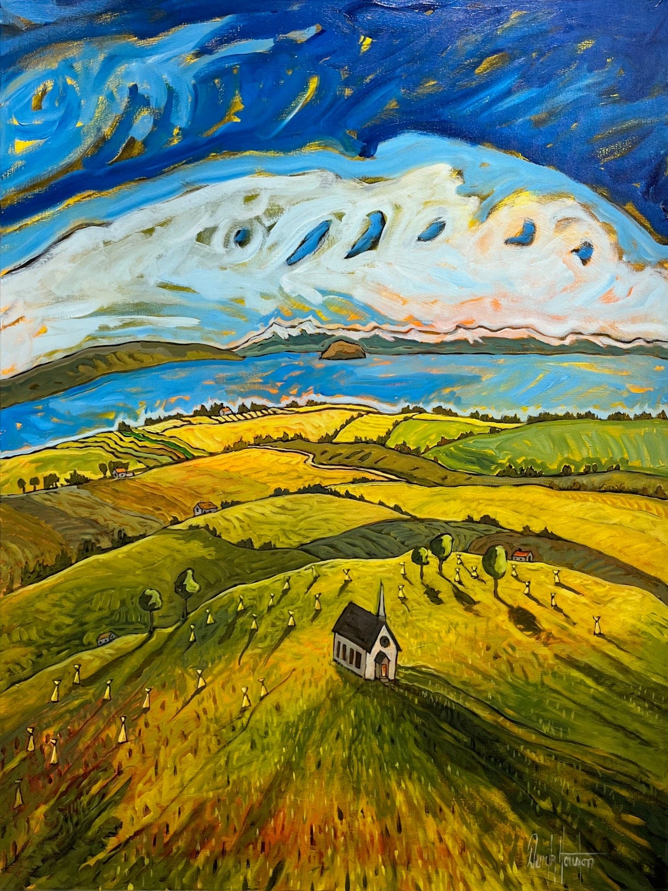 Deryk Houston painting Fertile Landscape Art Works Gallery