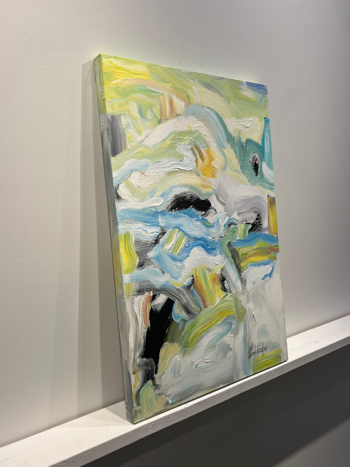 Deryk Houston painting Folded Colours Art Works Gallery