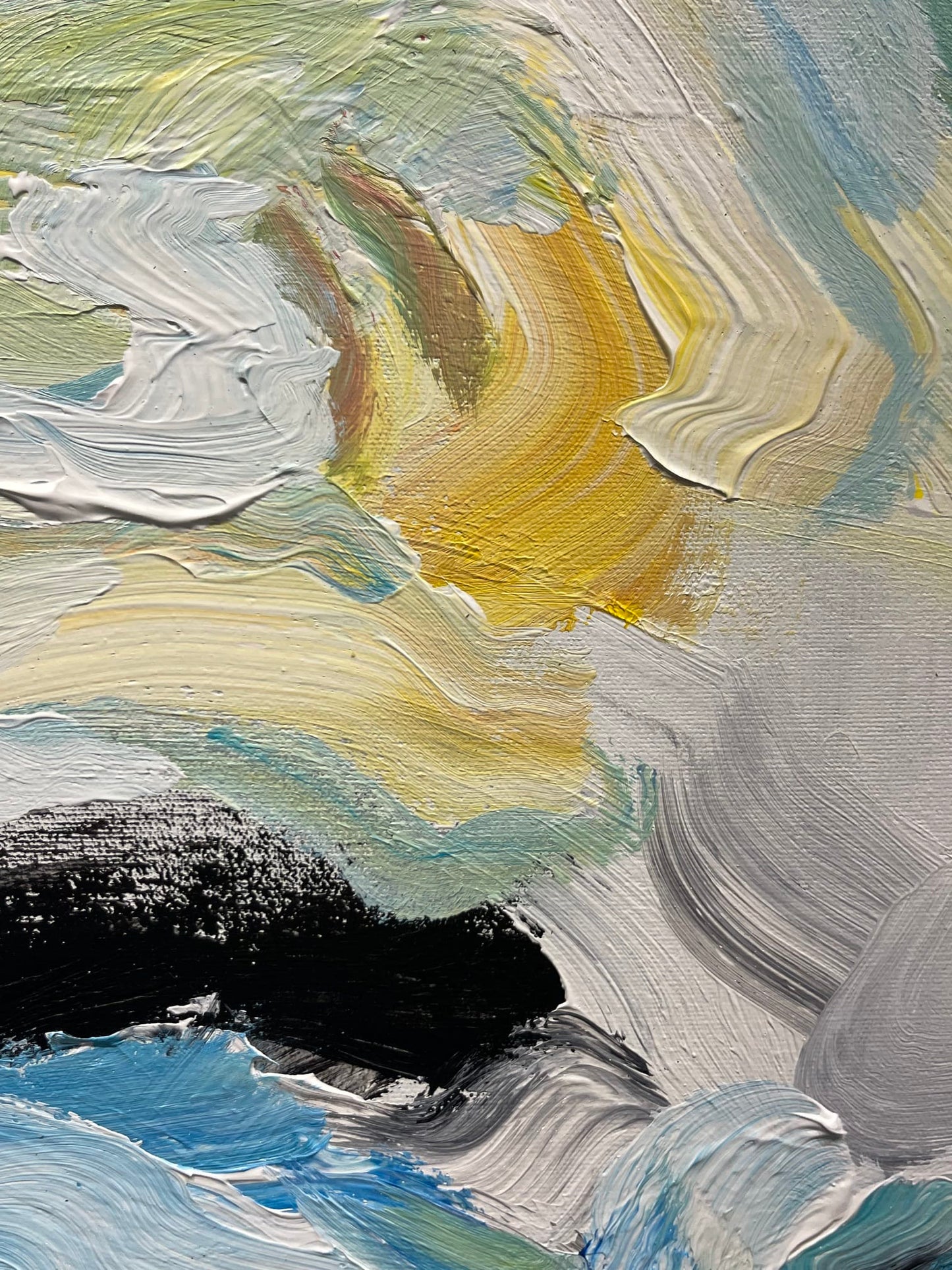Deryk Houston painting Folded Colours Art Works Gallery