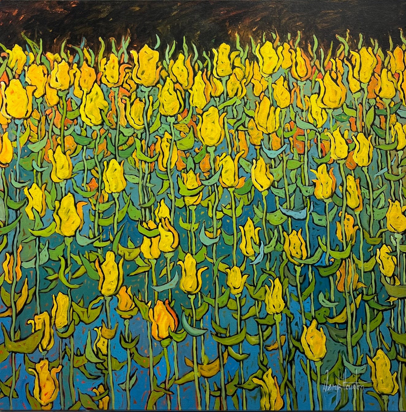 Deryk Houston painting Love Art Works Gallery