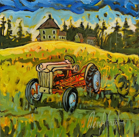 Deryk Houston painting Woodside Farm Art Works Gallery