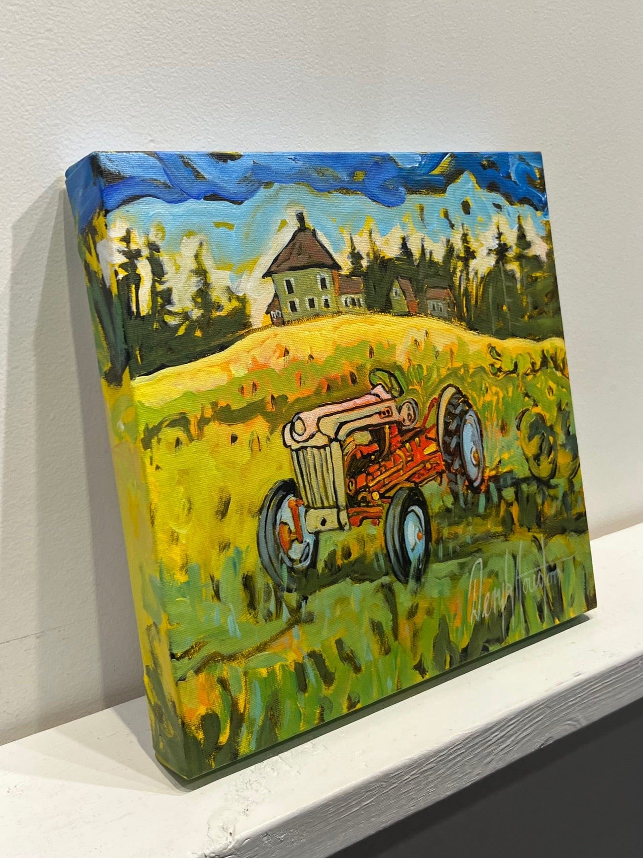 Deryk Houston painting Woodside Farm Art Works Gallery