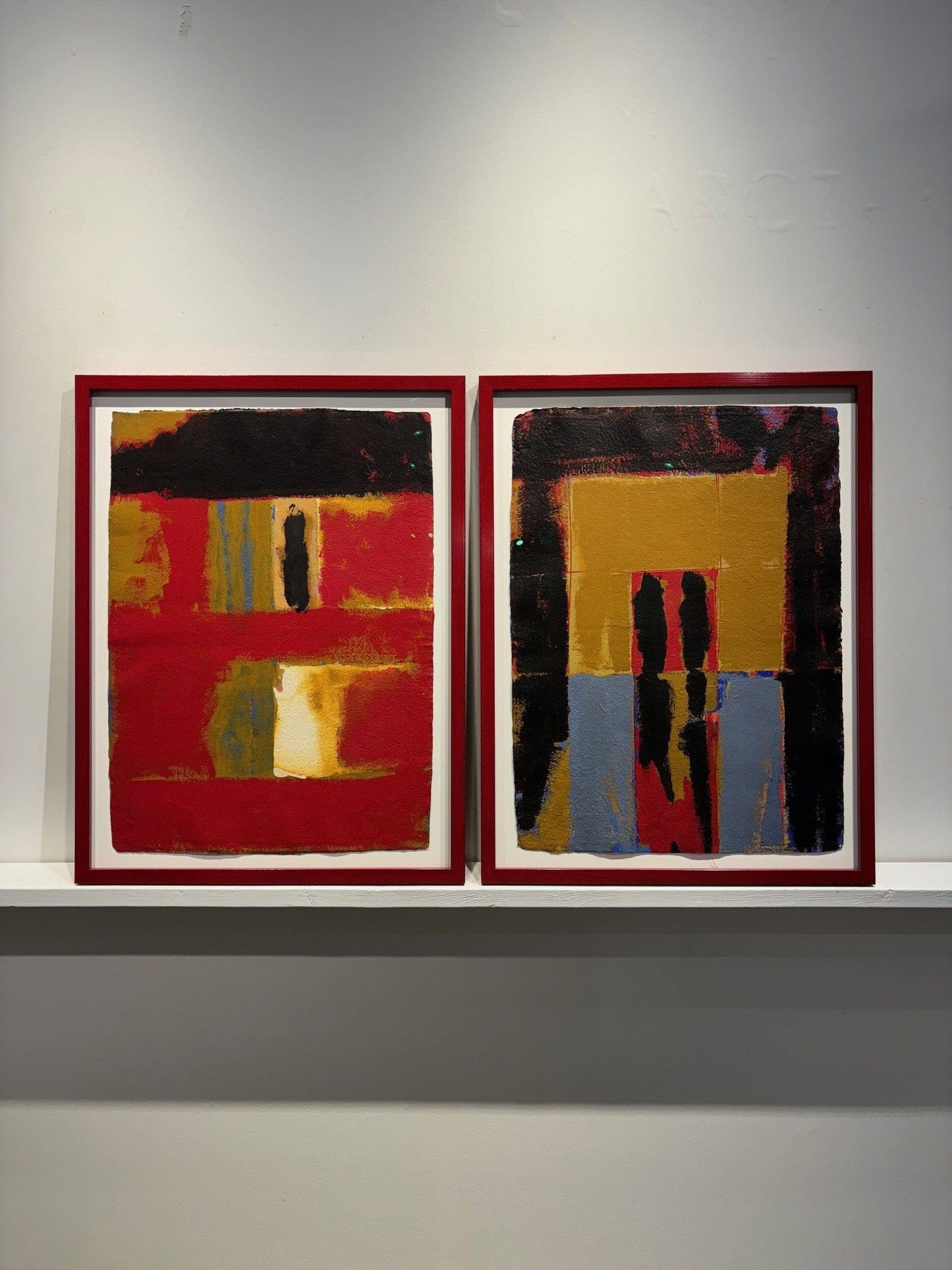Eldon Underhill painting Red Distance, framed Art Works Gallery