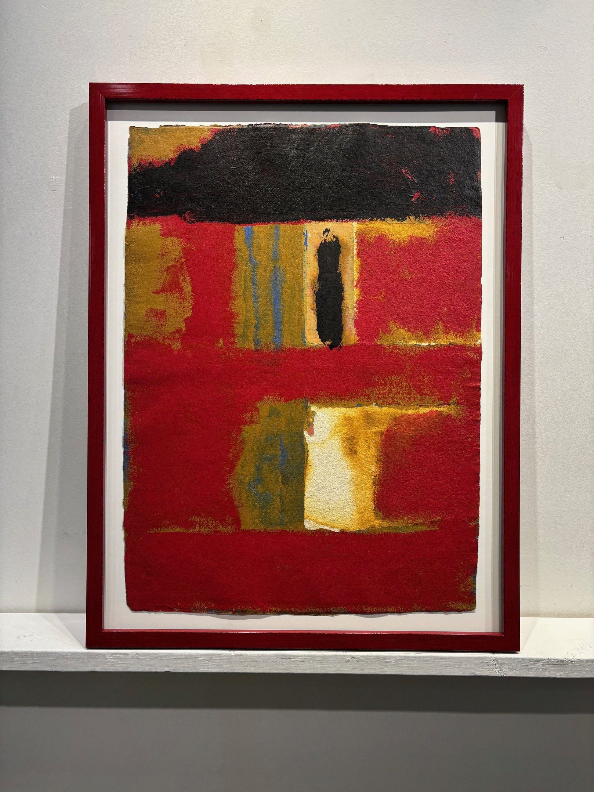 Eldon Underhill painting Red Distance, framed Art Works Gallery