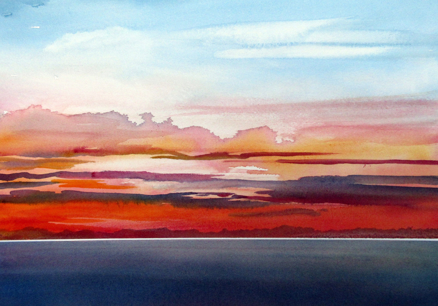 Enda Bardell painting AFTERGLOW 2 Art Works Gallery