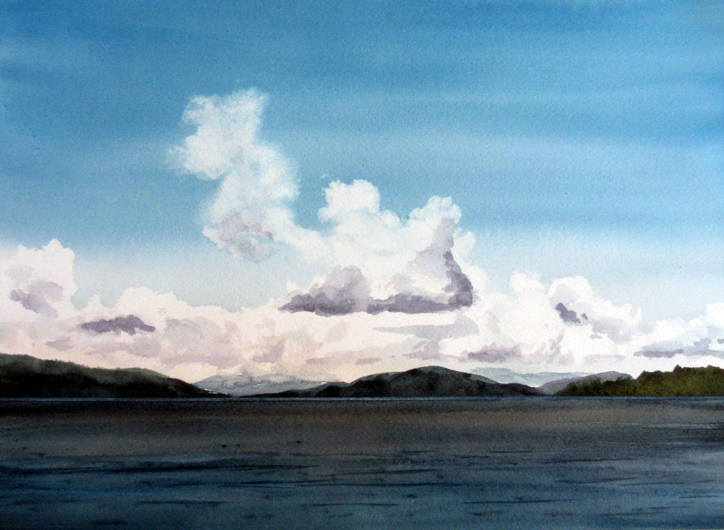 Enda Bardell painting FROTHING, Howe Sound BC Art Works Gallery