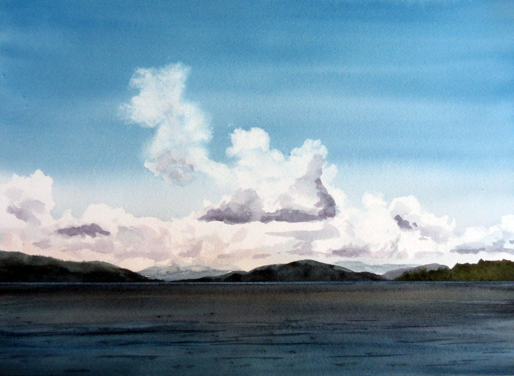 Enda Bardell painting FROTHING, Howe Sound BC Art Works Gallery