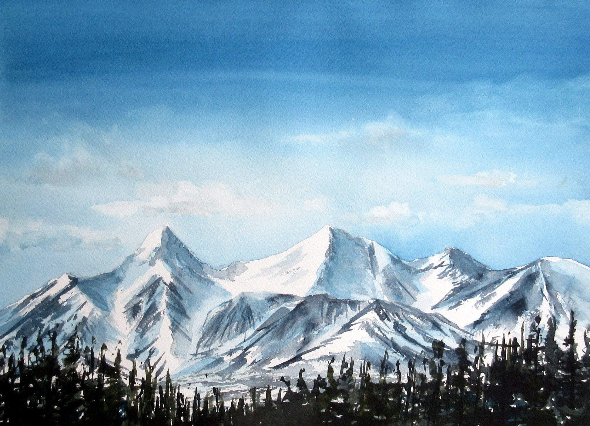 Enda Bardell painting GREATNESS, Kluane, YU Art Works Gallery