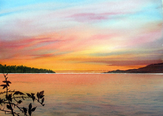 Enda Bardell painting SOJOURN, Trafalgar Park, Vancouver Art Works Gallery