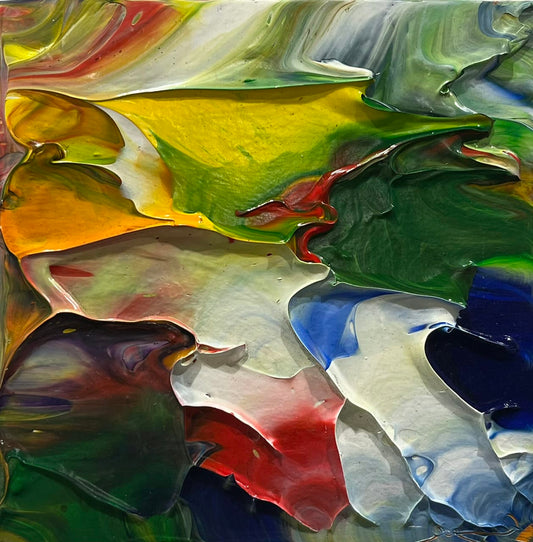 James Leonard painting Light in the Garden, framed Art Works Gallery