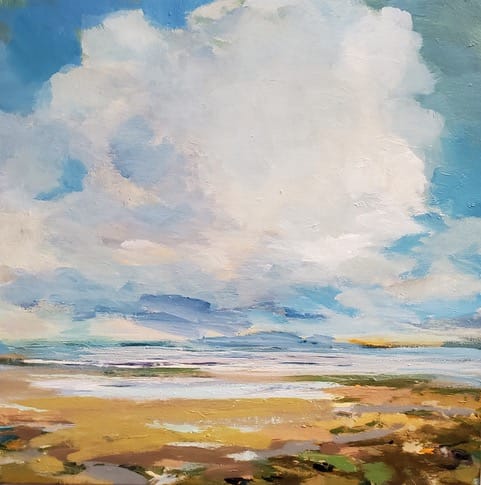 Jennifer Harwood painting Warm Sand Cool Breeze Art Works Gallery
