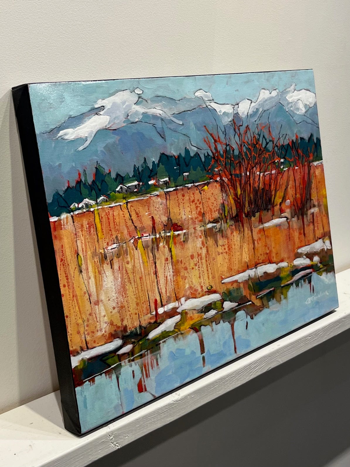 Joyce Kamikura painting A View From Garry Point Art Works Gallery