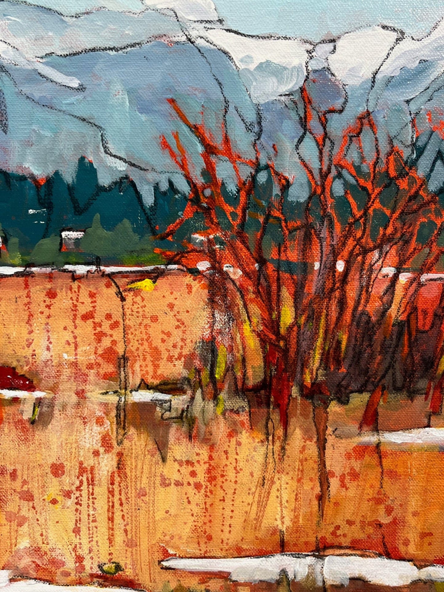 Joyce Kamikura painting A View From Garry Point Art Works Gallery