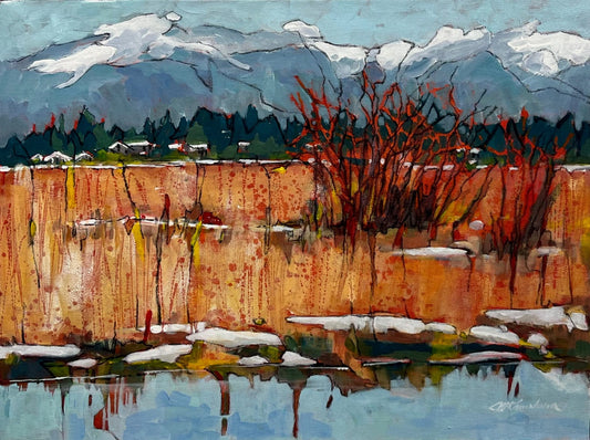 Joyce Kamikura painting A View From Garry Point Art Works Gallery