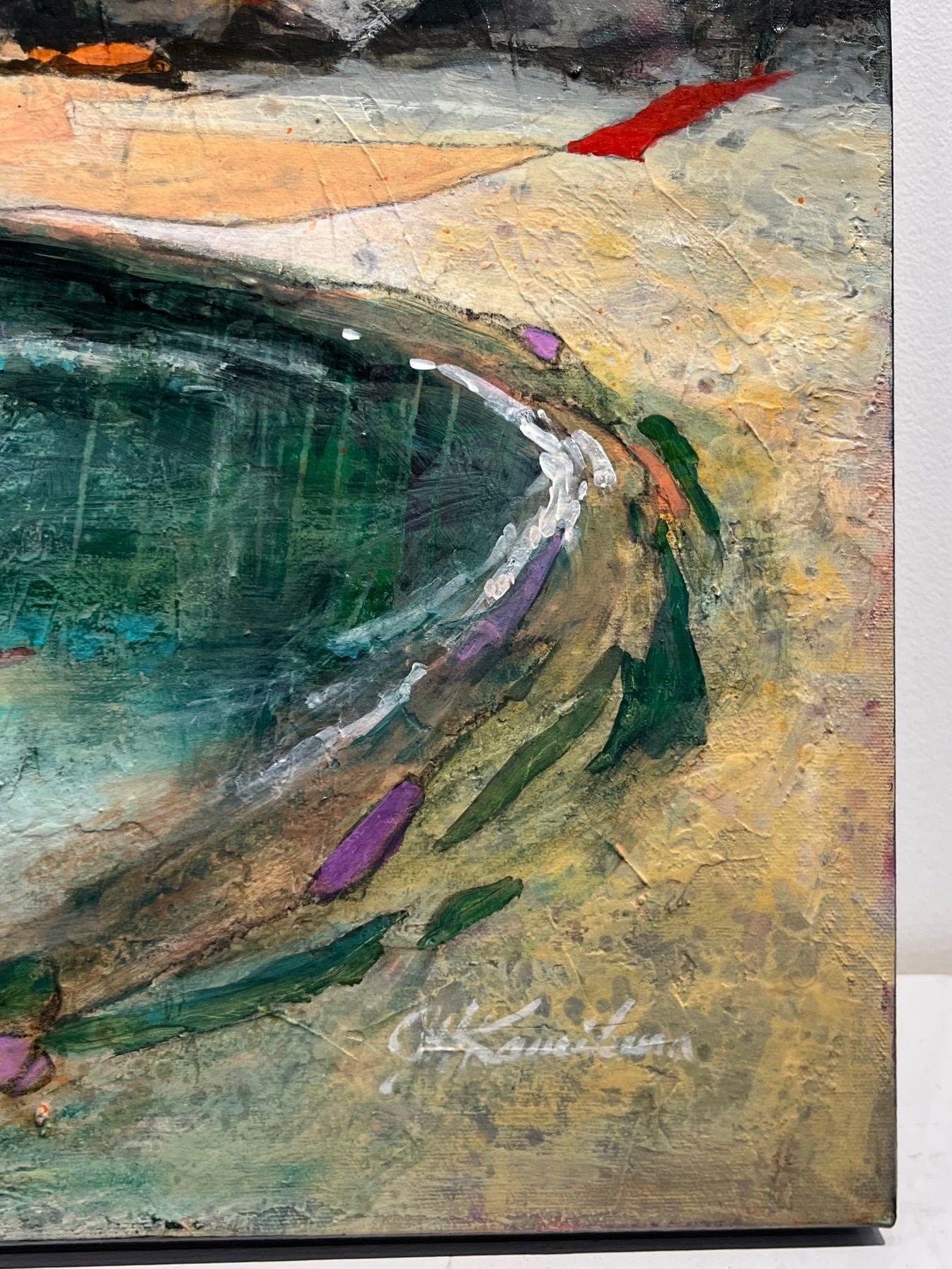 Joyce Kamikura painting Coastal Refuge Art Works Gallery