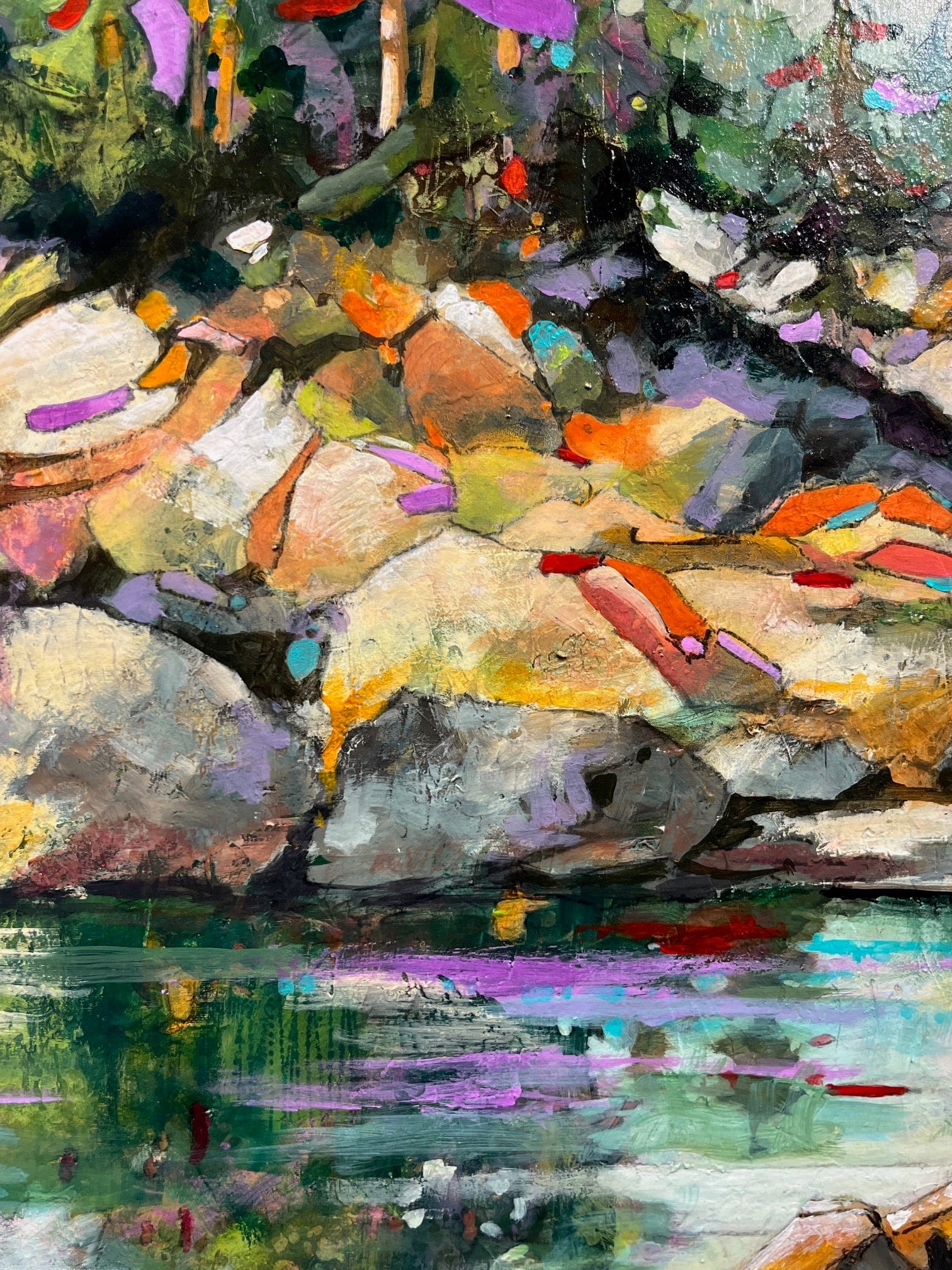 Joyce Kamikura painting Coastal Refuge Art Works Gallery