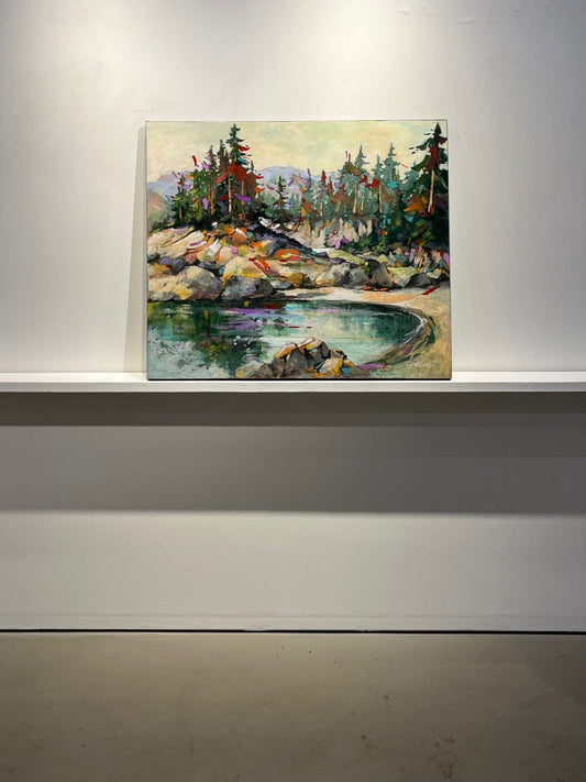 Joyce Kamikura painting Coastal Refuge Art Works Gallery
