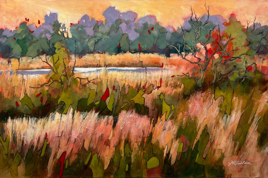 Joyce Kamikura painting Delta Grassland Art Works Gallery