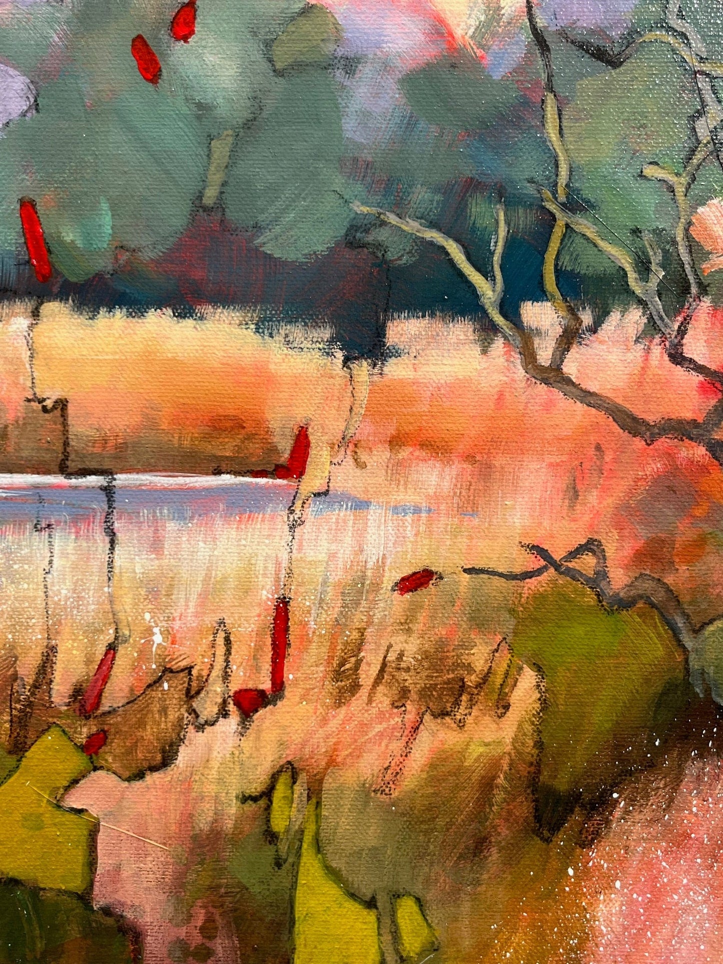 Joyce Kamikura painting Delta Grassland Art Works Gallery