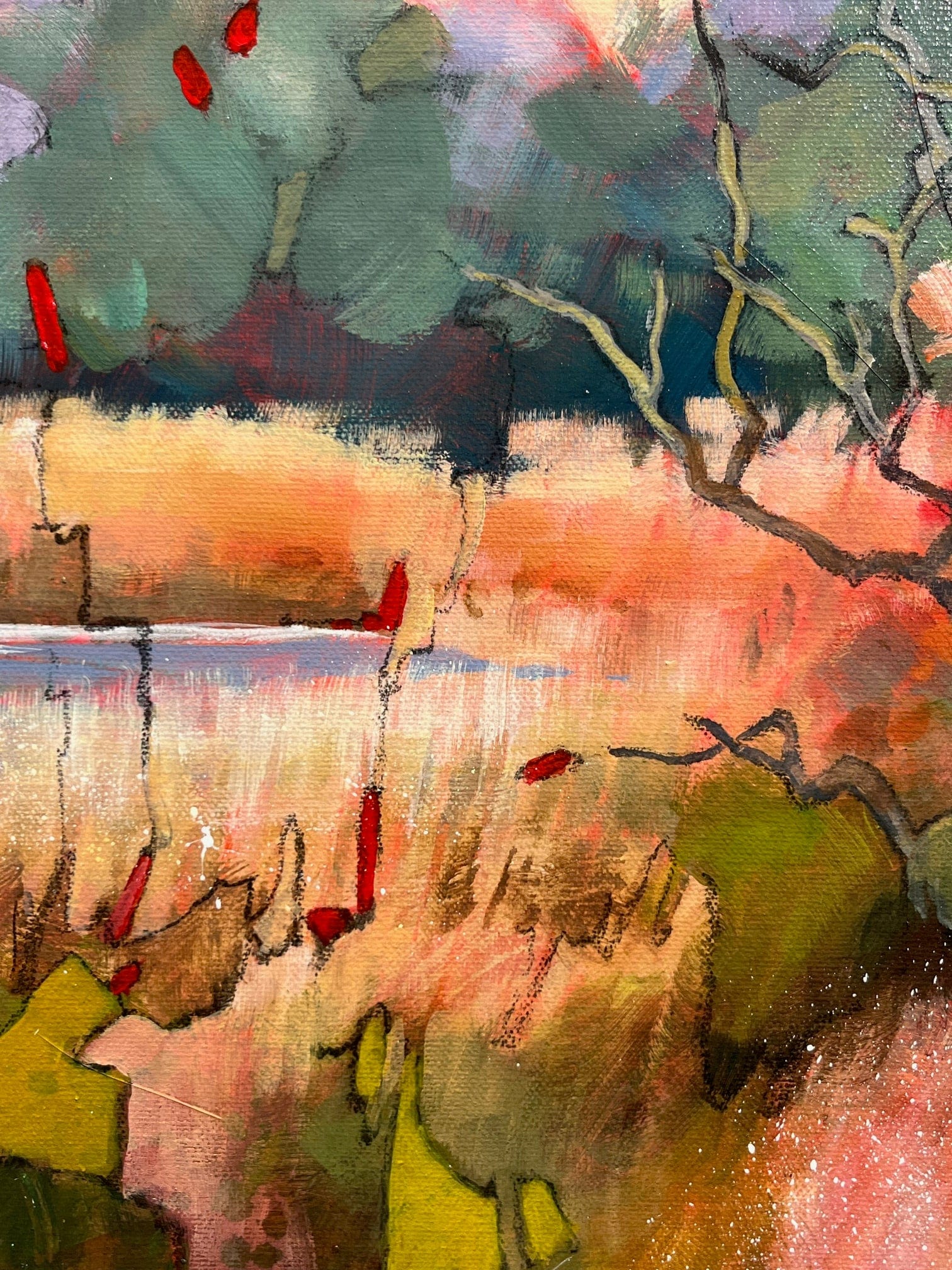 Joyce Kamikura painting Delta Grassland Art Works Gallery