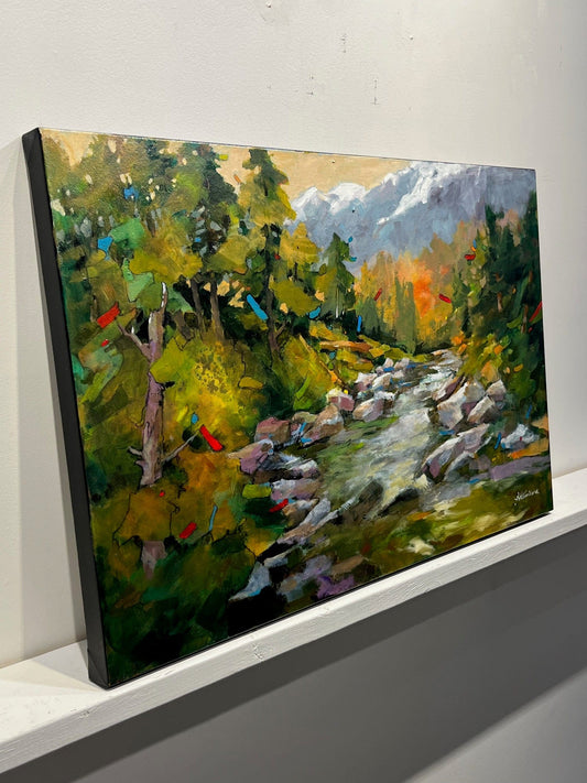 Joyce Kamikura painting Gently Flowing Art Works Gallery