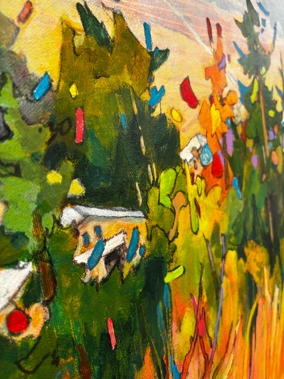Joyce Kamikura painting Grand Forks Art Works Gallery
