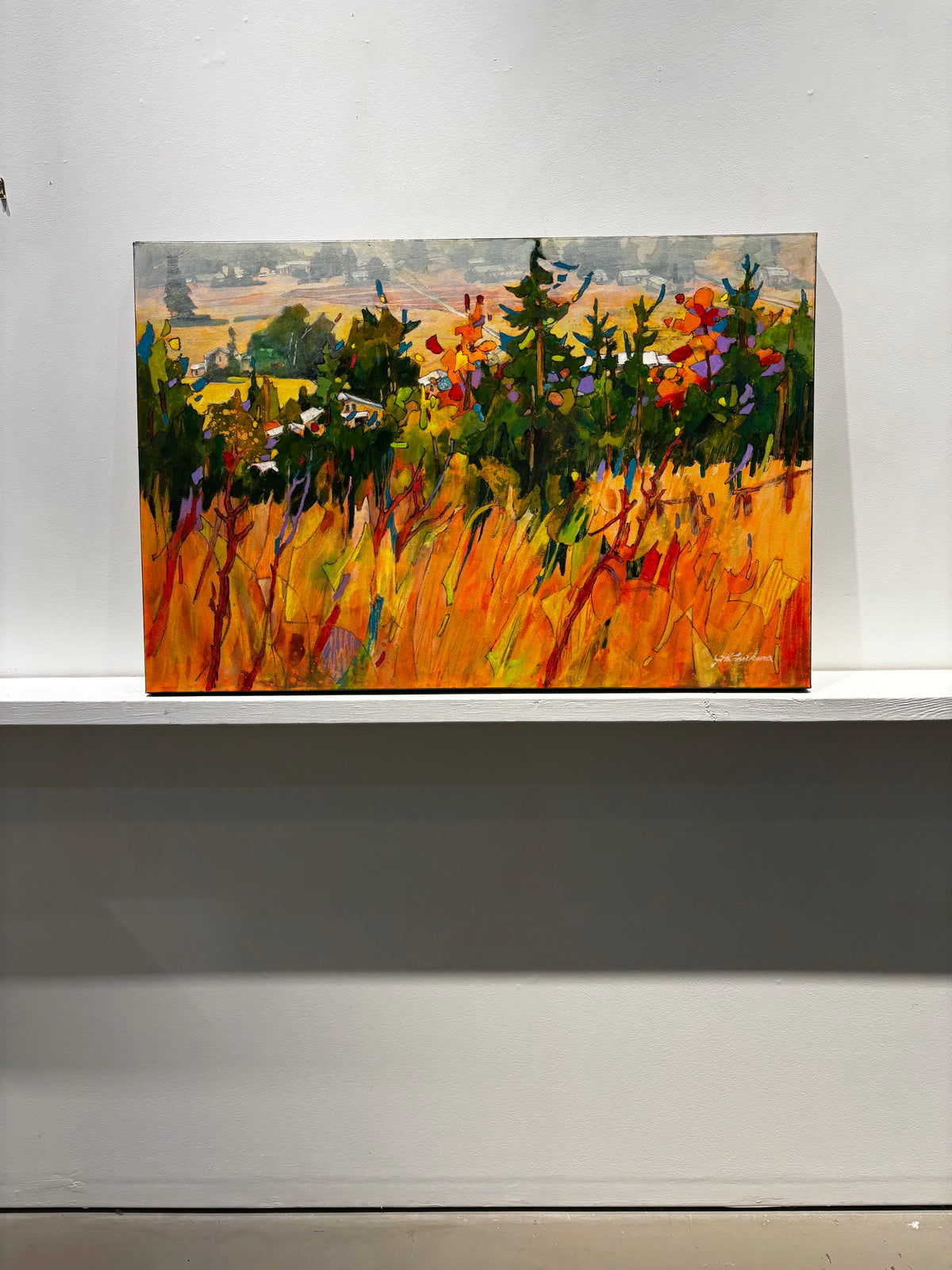 Joyce Kamikura painting Grand Forks Art Works Gallery