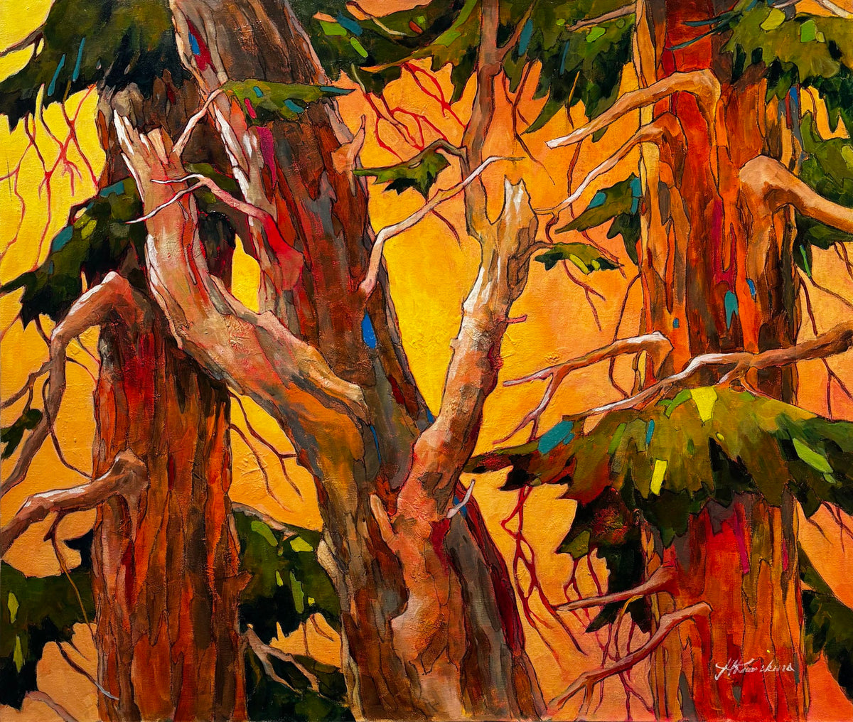 Joyce Kamikura painting In Good Company Art Works Gallery