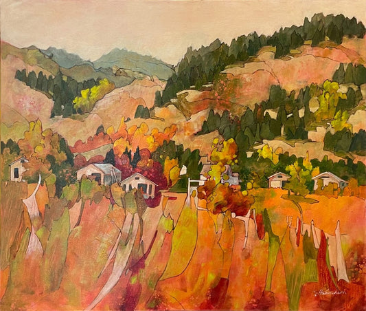 Joyce Kamikura painting In the Valley Art Works Gallery