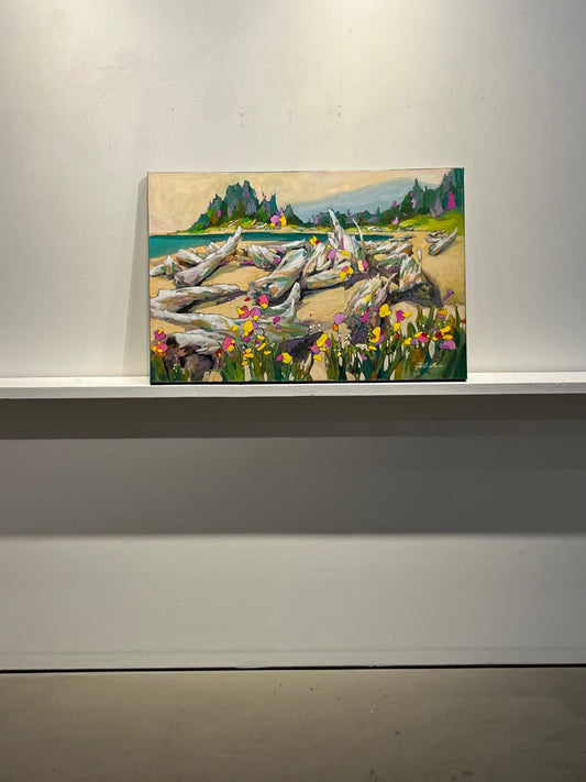 Joyce Kamikura painting Iona Beach Art Works Gallery