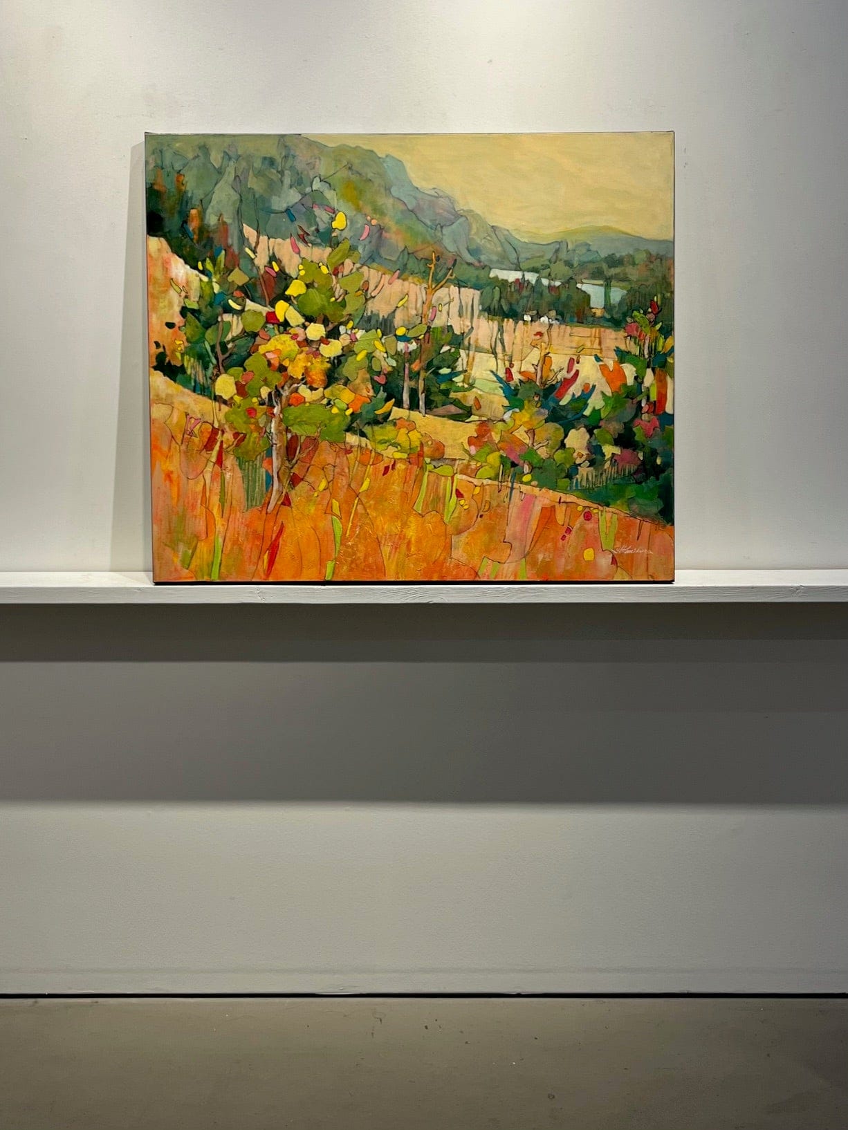 Joyce Kamikura painting Kettle Valley Art Works Gallery