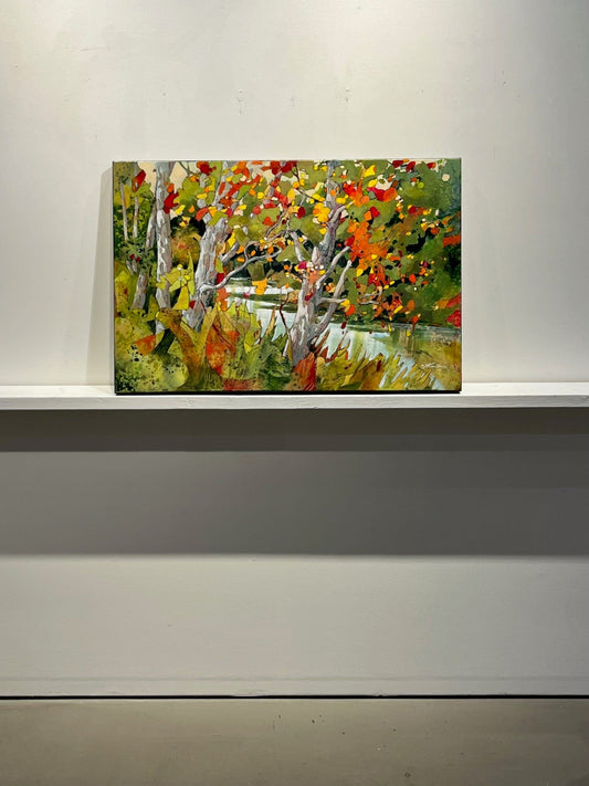 Joyce Kamikura painting Scintillating Bank Art Works Gallery