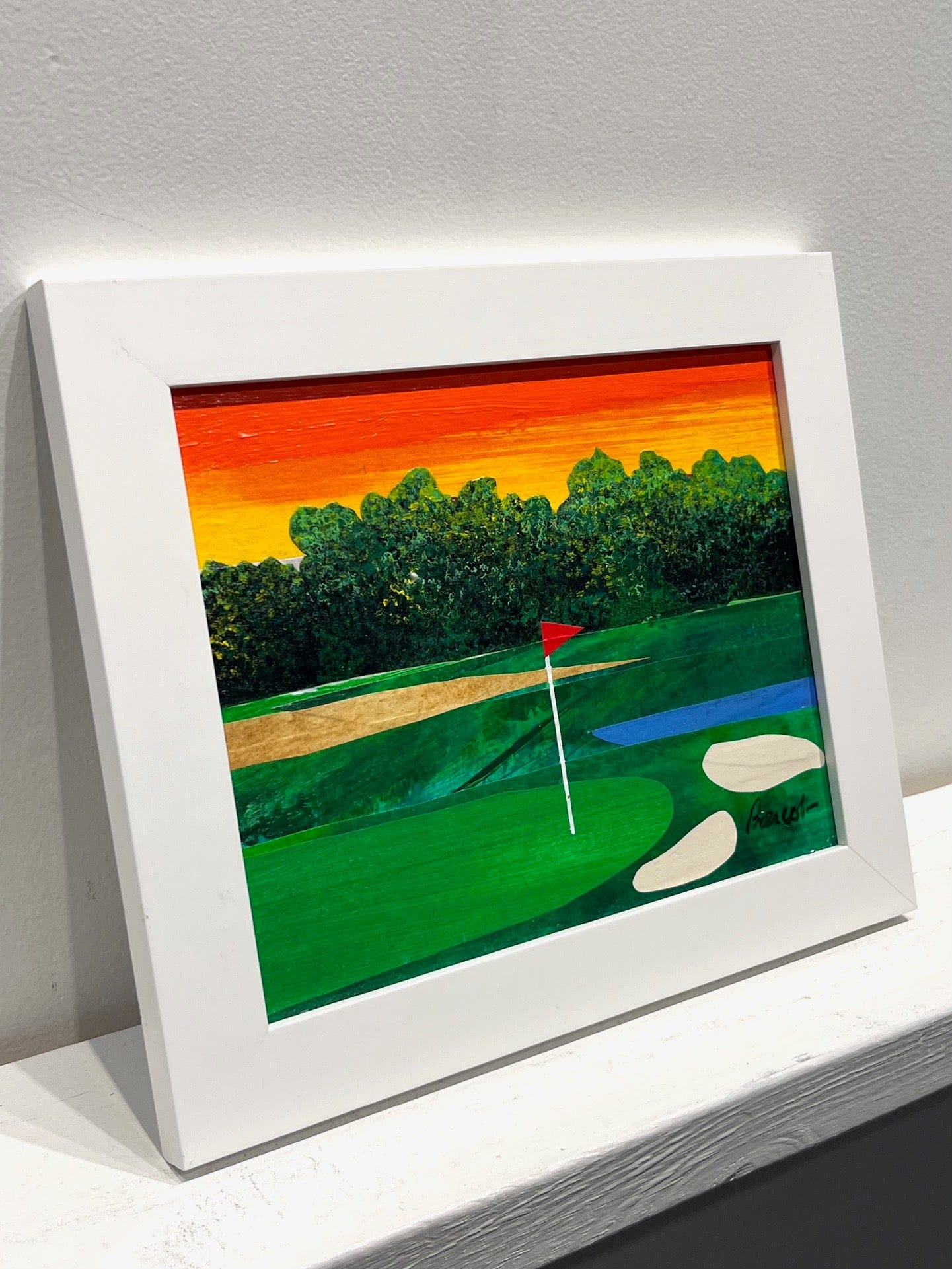 Ken Prescott painting August...The 7th, framed Art Works Gallery