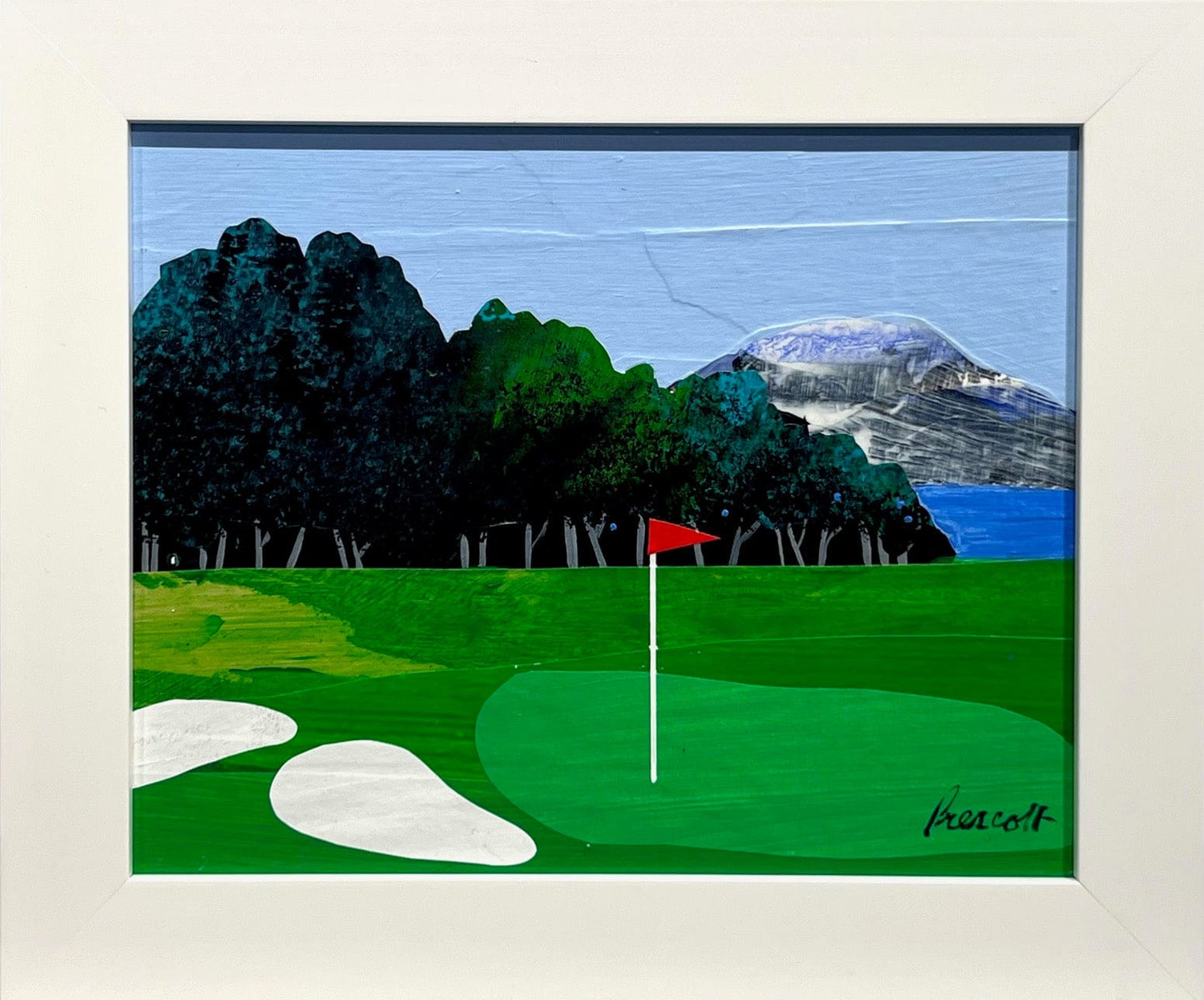 Ken Prescott painting May...The 5th, framed Art Works Gallery