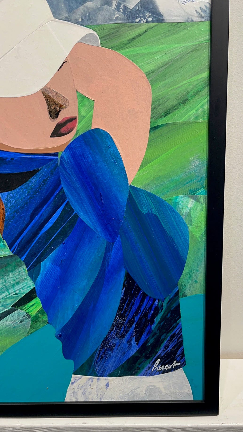 Ken Prescott painting Off The Tee, framed Art Works Gallery