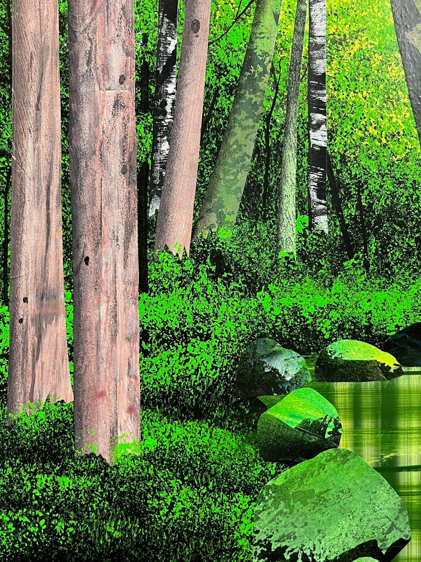 Ken Prescott painting River Through The Woods Art Works Gallery